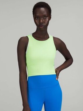 NWT Lululemon Power Pivot Ribbed Tank Top
Scream Green Light